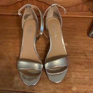 Silver heels (prom shoes)